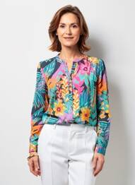 Cămașă croială dreaptă mâneci lungi albastru JULIE GUERLANDE femeie