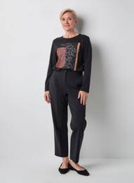 Tricou mâneci lungi mâneci lungi negru JULIE GUERLANDE femeie