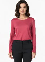 Tricou mâneci lungi mâneci lungi roz C'EST BEAU LA VIE femeie