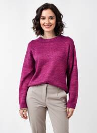 Pulover elasticitate mâneci lungi violet C'EST BEAU LA VIE femeie