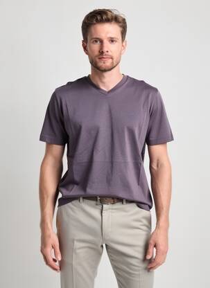 Tricou croială cambrată mâneci scurte gri CAMBRIDGE bărbat
