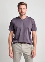 Tricou croială cambrată mâneci scurte gri CAMBRIDGE bărbat
