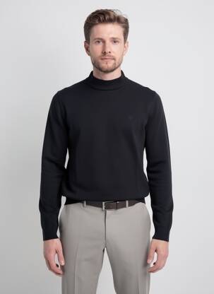 Pulover mâneci lungi mâneci lungi negru CAMBRIDGE bărbat
