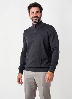 Pulover mâneci lungi mâneci lungi gri CAMBRIDGE bărbat