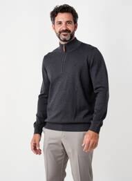Pulover mâneci lungi mâneci lungi gri CAMBRIDGE bărbat