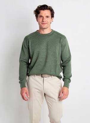 Pulover elasticitate mâneci lungi verde CAMBRIDGE bărbat