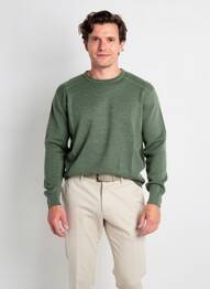 Pulover elasticitate mâneci lungi verde CAMBRIDGE bărbat