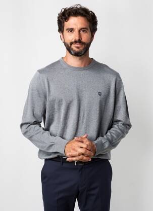 Pulover elasticitate mâneci lungi gri CAMBRIDGE bărbat