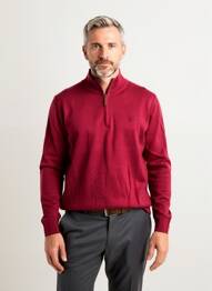 Pulover elasticitate mâneci lungi roșu CAMBRIDGE bărbat