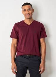 Tricou elasticitate mâneci scurte roșu CAMBRIDGE bărbat