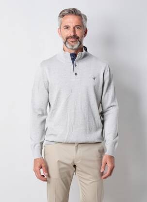 Pulover elasticitate mâneci lungi gri CAMBRIDGE bărbat