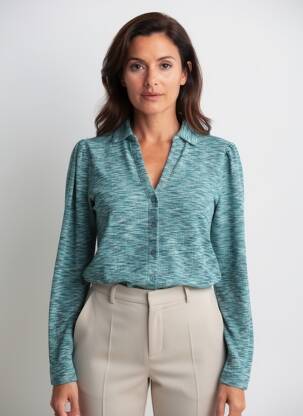 Cămașă croială cambrată mâneci lungi verde WHITE STUFF femeie