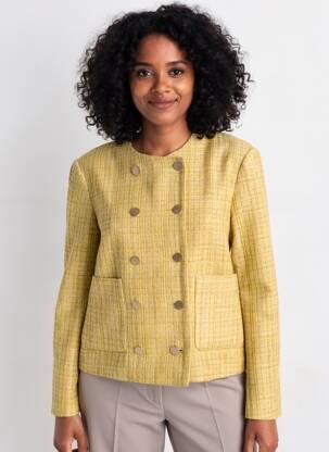 Jachete casual guler rotund verde MOLLY BRACKEN femeie