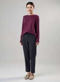 Pulover finisaj cu mansete elastice mâneci lungi violet WHITE STUFF femeie