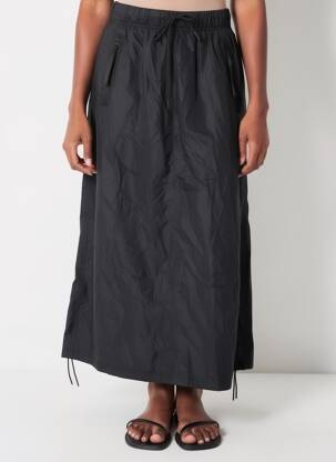 Fustă lungă croială dreaptă negru NIKE femeie