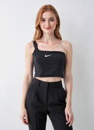 Top elasticitate fără mâneci negru NIKE femeie