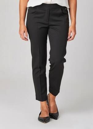 Pantalon 7/8 elasticitate mărime normală negru TELMAIL femeie