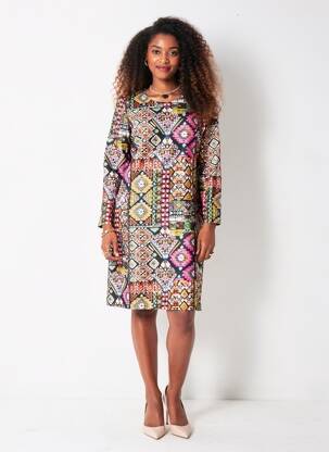 Rochie scurtă mâneci 3/4 mâneci 3/4 negru !OHO! femeie