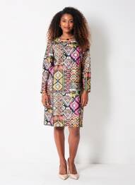Rochie scurtă mâneci 3/4 mâneci 3/4 negru !OHO! femeie