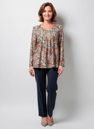 Tricou mâneci lungi mâneci lungi portocaliu VETISTYLE femeie