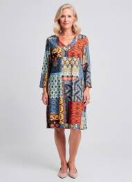 Rochie midi mâneci lungi mâneci lungi albastru GEVANA femeie