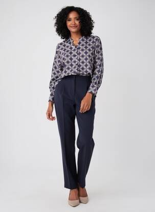 Cămașă imprimeu floral mâneci lungi albastru AGATHE & LOUISE femeie