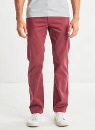 Pantalon chino elasticitate mărime normală roșu CAMBRIDGE bărbat