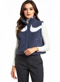 Jachete casual croială dreaptă albastru NIKE femeie