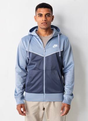 Jachete casual glugă albastru NIKE bărbat