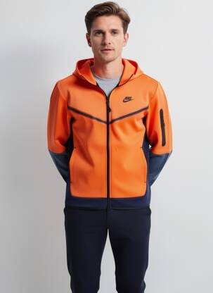 Jachete casual croială dreaptă portocalie NIKE bărbat