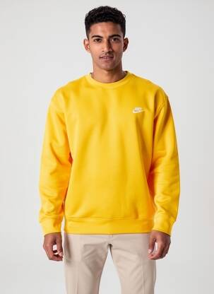 Hanorac elasticitate mâneci lungi galben NIKE bărbat
