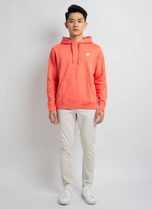 Hanorac cu glugă elasticitate mâneci lungi portocalie NIKE bărbat