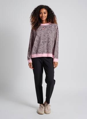 Hanorac elasticitate mâneci lungi roz NIKE femeie