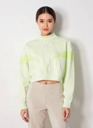 Hanorac croială supradimensionată mâneci lungi verde NIKE femeie
