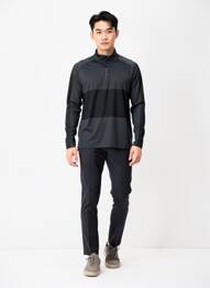 Tricou croială cambrată mâneci lungi gri NIKE bărbat