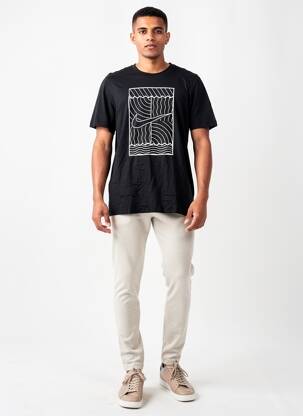 Tricou elasticitate mâneci scurte negru NIKE bărbat