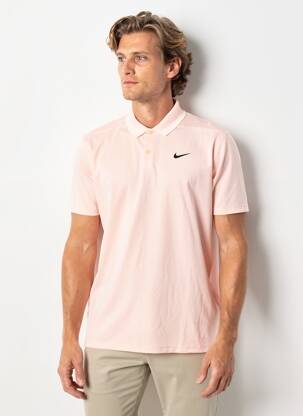 Polo croială dreaptă mâneci scurte roz NIKE bărbat