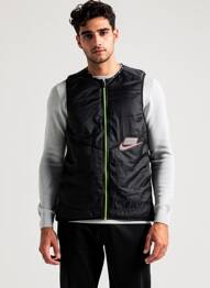Geacă matlasată buzunare fără glugă negru NIKE bărbat