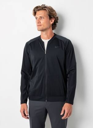 Jachete casual strânsă pe partea de jos negru NIKE bărbat