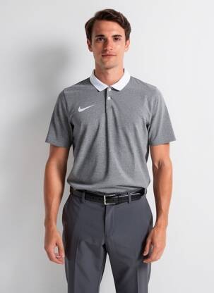 Polo croială cambrată mâneci scurte gri NIKE bărbat
