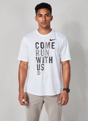 Tricou croială dreaptă mâneci scurte alb NIKE bărbat