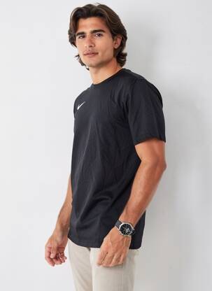 Tricou broderie mâneci scurte negru NIKE bărbat