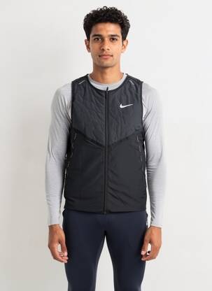 Jachete casual închidere cu fermoar pe față negru NIKE bărbat