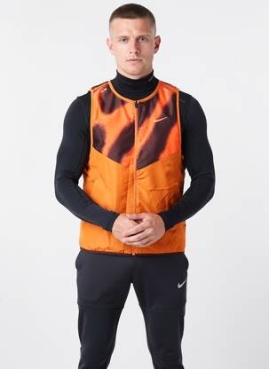 Jachete casual închidere cu fermoar pe față portocalie NIKE bărbat