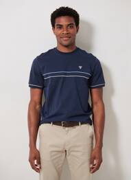 Tricou croială dreaptă mâneci lungi albastru CAMBERABERO bărbat