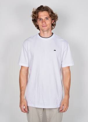 Tricou broderie mâneci scurte alb CAMBERABERO bărbat