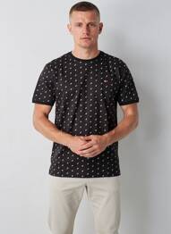 Tricou croială dreaptă mâneci scurte negru CAMBERABERO bărbat