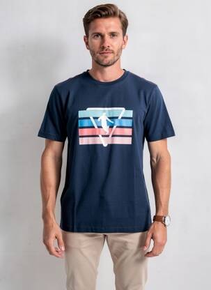 Tricou elasticitate mâneci scurte albastru CAMBERABERO bărbat