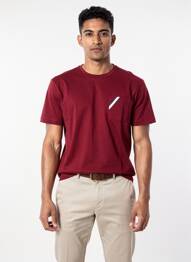 Tricou elasticitate mâneci scurte roșu CAMBERABERO bărbat