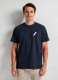 Tricou elasticitate mâneci scurte albastru CAMBERABERO bărbat